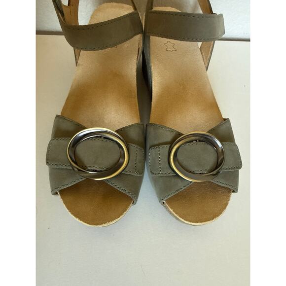 Dansko Stella Ankle Strap Platform Wedge Sandal Women’s Sz EU40/US 9.5-10 EUC - Picture 8 of 12